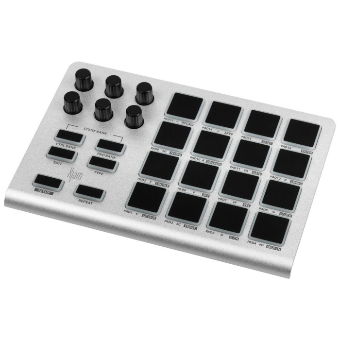 ESI Audio 25 0060 Xjam MIDI Pad Controller | 16 RGB Pad Ultra İnce Taşınabilir Tasarım